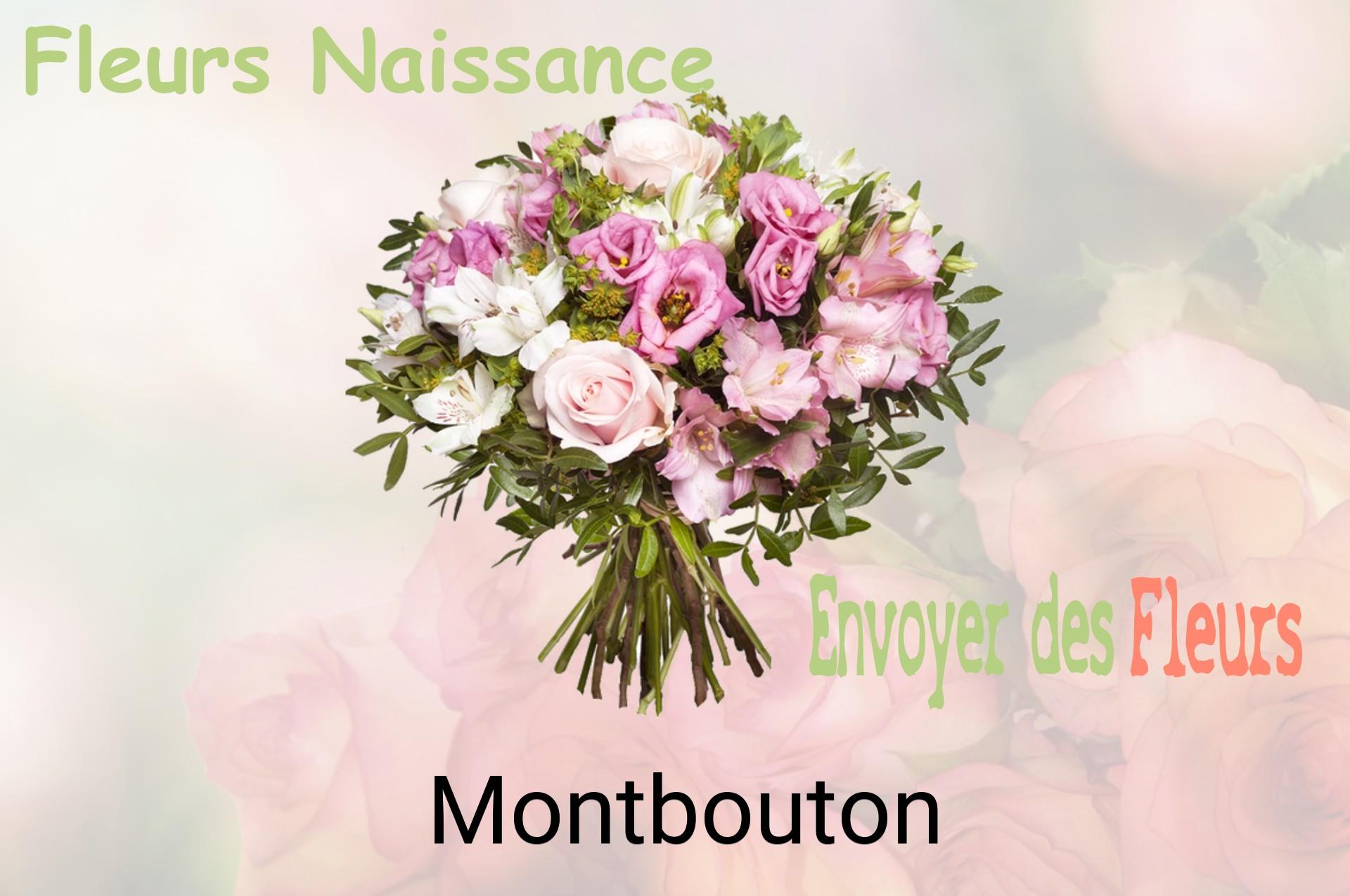 Bouquet de fleurs de naissance livré à Montbouton